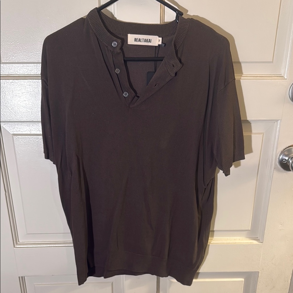 Men's Realtakai Brown Shirt size medium